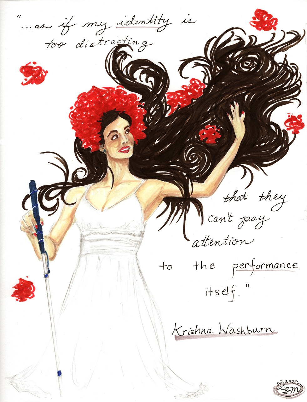 Illustration of Krishna Washburn